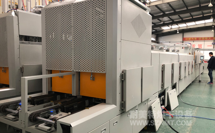 新能源汽車驅(qū)動(dòng)電機(jī)加熱冷卻隧道爐烘干線